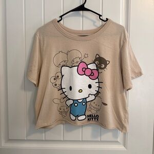 Hello Kitty Women’s Beige Graphic T-Shirt